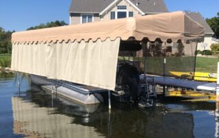 Boating Lift Canopy Side Curtain Options